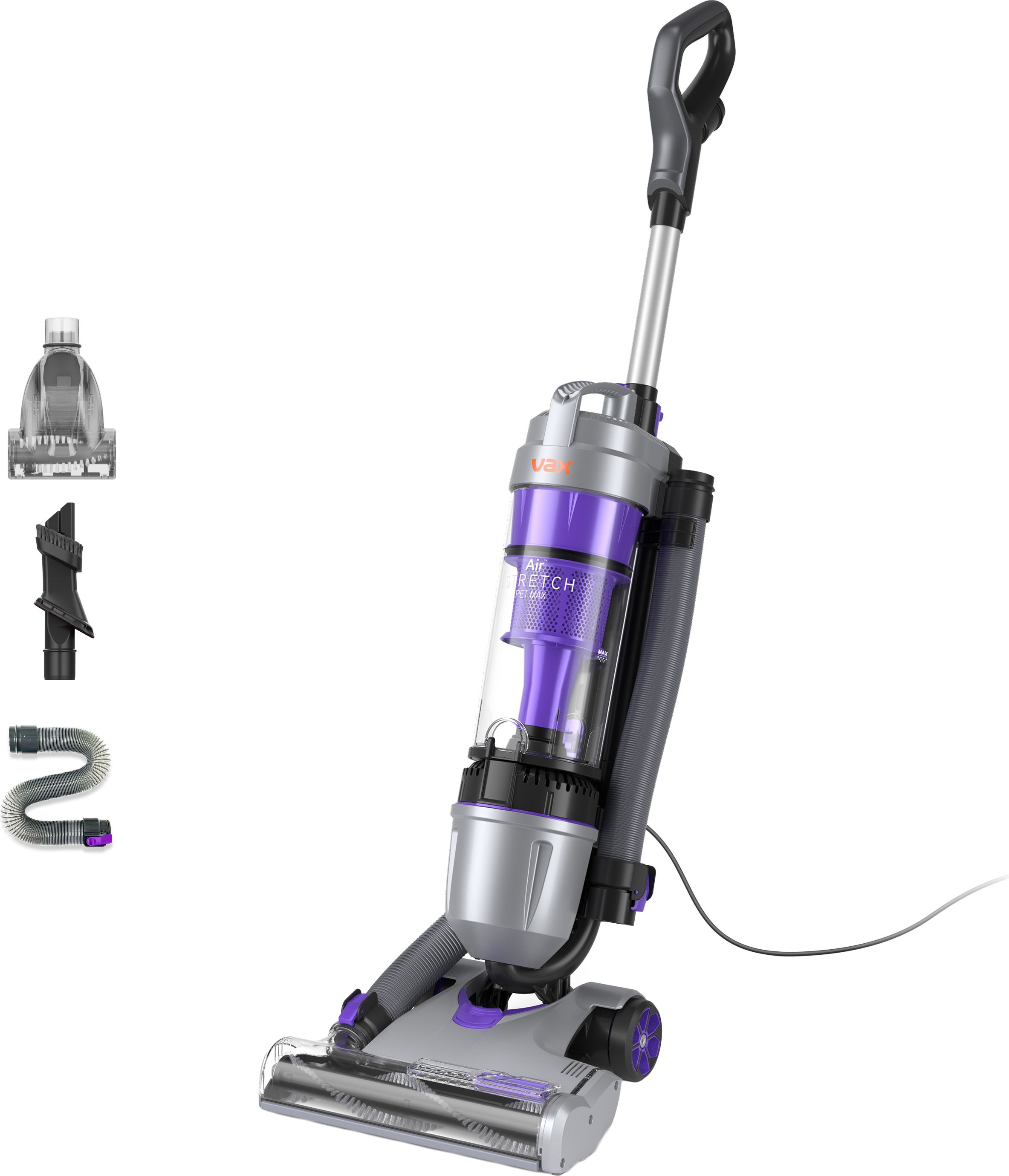 VAX U85-AS-PME Upright Vacuum Cleaner - Purple - 1.5L Bagless - HEPA Filter